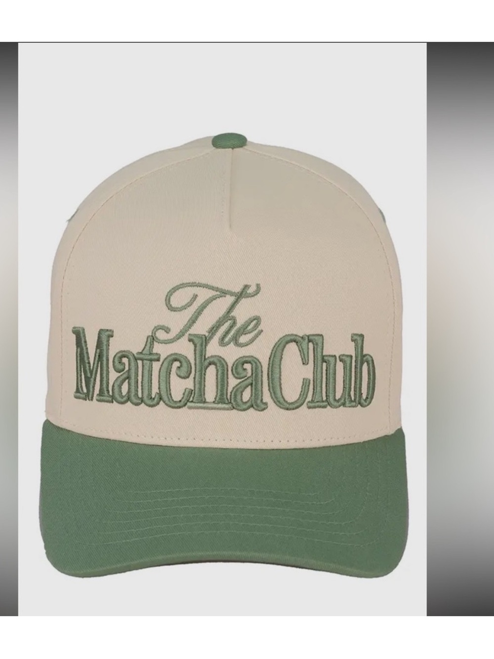 The Matcha 🍵 Club Trucker Cap by C.C. NWOT
